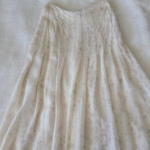 Aritzia Babaton Pleated Silk Skirt